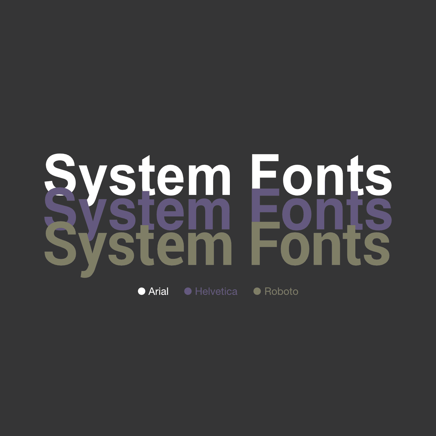 Why you should be using system fonts on your website